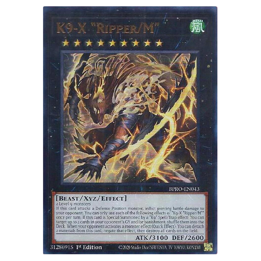 K9-X "Ripper/M" - BPRO-EN043 - Ultra Rare - 1st Edition