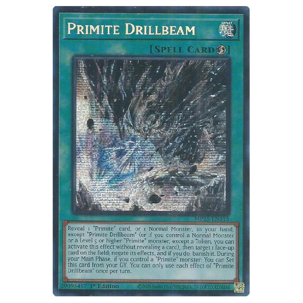 Primite Drillbeam - MP25-EN115 - Prismatic Secret Rare - 1st Edition