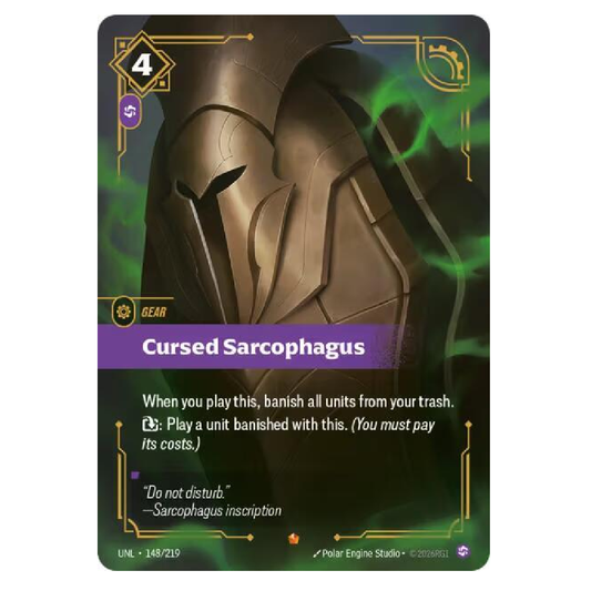 Cursed sarcophagus - UNL 148/219 - Epic - 1st Edition