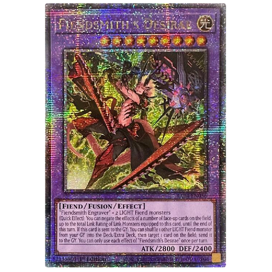 Fiendsmith's Desirae - RA04-EN056 - Quarter Century Secret Rare - 1st Edition