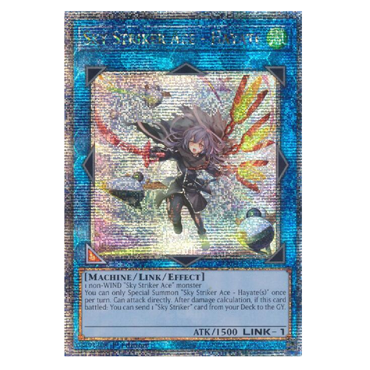 Sky Striker Ace - Hayate (New Art) - RA04-EN073 - Quarter Century Secret Rare - 1st Edition