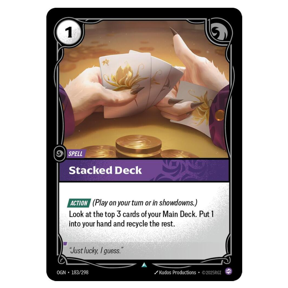 Stacked Deck - OGN 183/298 - Uncommon - 1st Edition