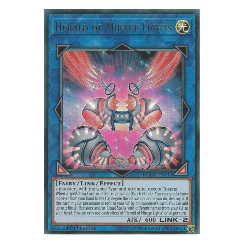 Herald of Mirage Lights - DUOV-EN011 - Ultra Rare - 1st Edition