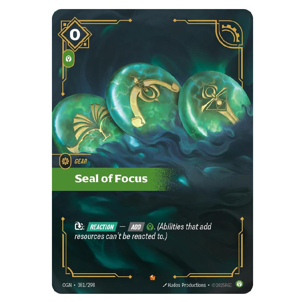 Seal of Focus - OGN 081/298 - Epic - 1st Edition