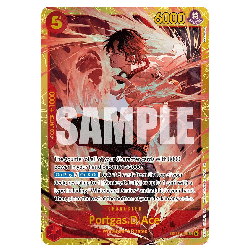 Portgas.D.Ace - OP16-118 - SEC - 1st Edition