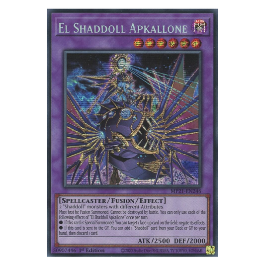 El Shaddoll Apkallone - MP21-EN246 - Prismatic Secret Rare - 1st Edition
