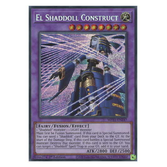 El Shaddoll Construct - MP21-EN247 - Prismatic Secret Rare - 1st Edition