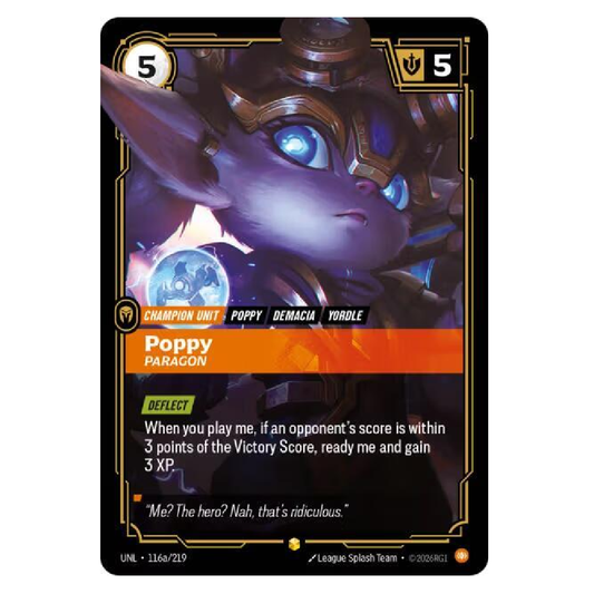 Poppy Paragon (Alt Art) - UNL 116a/219 - Showcase - 1st Edition