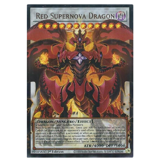 Red Supernova Dragon (Overframe) - BLGG-EN139 - Ultra Rare - 1st Edition