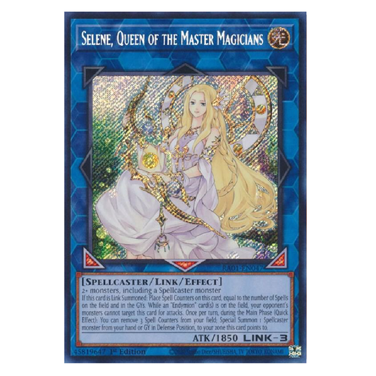 Selene, Queen of Master Magicians - RA01-EN047 - Secret Rare - 1st Edition