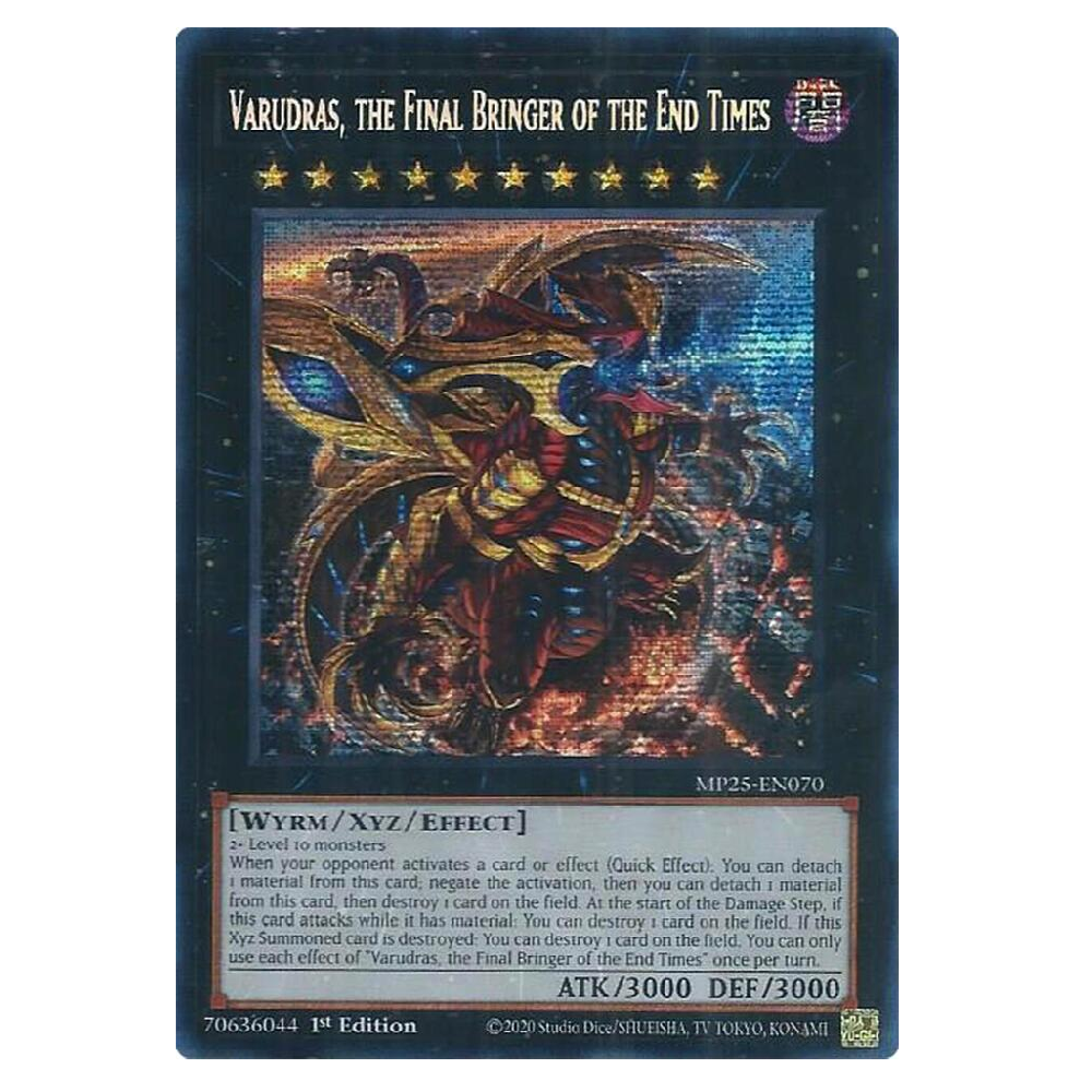 Varudras, the Final Bringer of the End Times - MP25-EN070 - Prismatic Secret Rare - 1st Edition