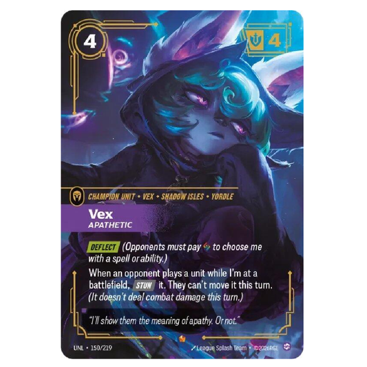 Vex Apathetic - UNL 150/219 - Epic - 1st Edition