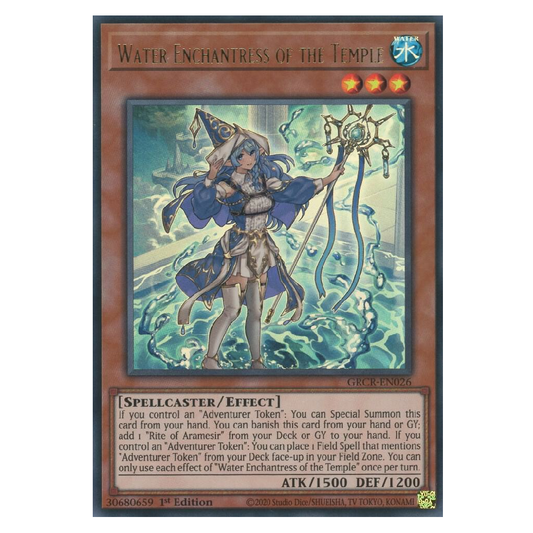 Water Enchantress of the Temple - GRCR-EN026 - Ultra Rare - 1st Edition