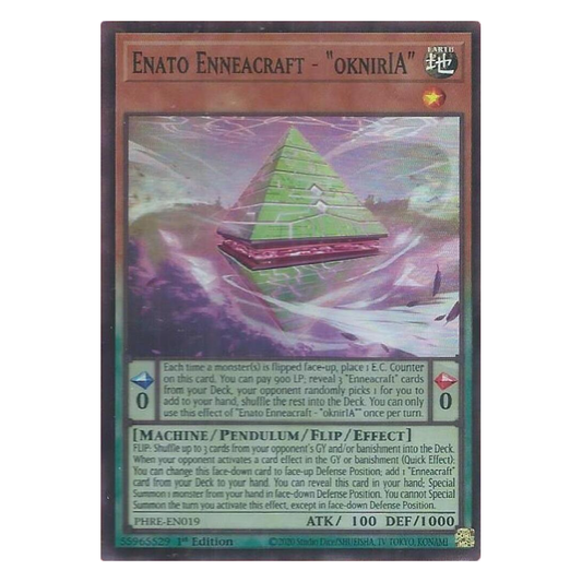 Enato Enneacraft - "oknirIA" - PHRE-EN019 - Super Rare - 1st Edition
