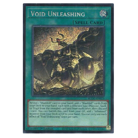 Void Unleashing - BLGG-EN025 - Secret Rare - 1st Edition
