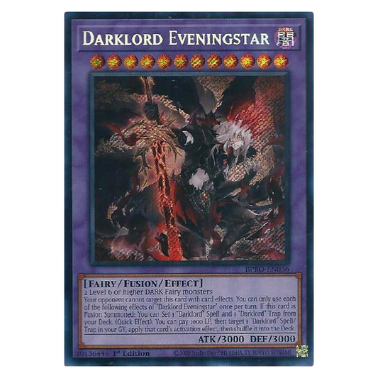 Darklord Eveningstar - BPRO-EN036 - Secret Rare - 1st Edition