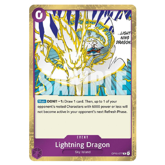 Lightning Dragon - OP15-077 - R - 1st Edition