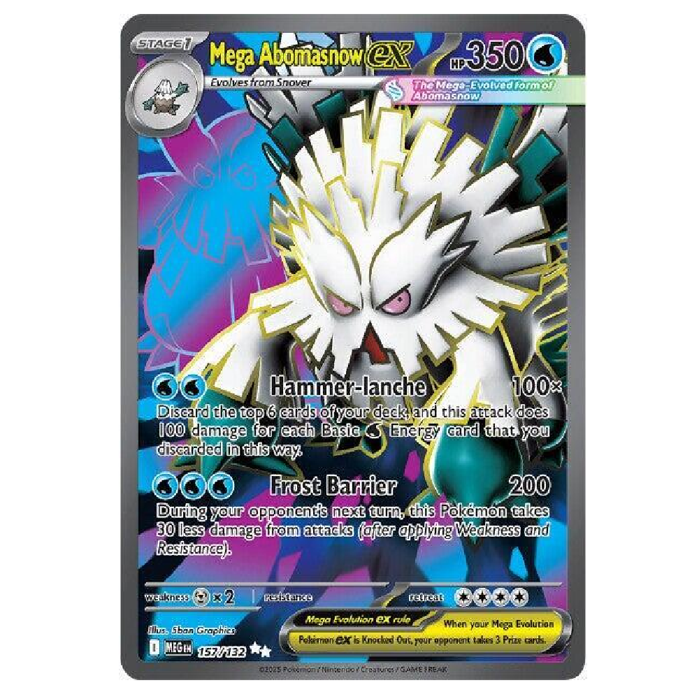 Mega Abomasnow ex - MEG 157/132 - Ultra Rare - 1st Edition
