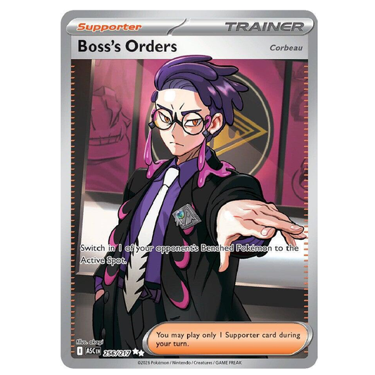 Boss's Orders (Corbeau) - ASC 256/217 - Ultra Rare - 1st Edition