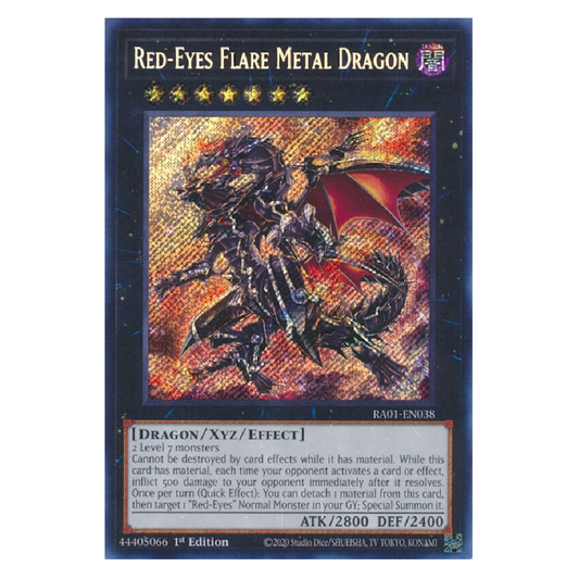 Red-Eyes Flare Metal Dragon - RA01-EN038 - Secret Rare - 1st Edition