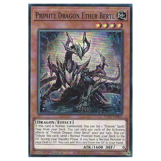 Primite Dragon Ether Beryl - RA05-EN033 - Super Rare - 1st Edition