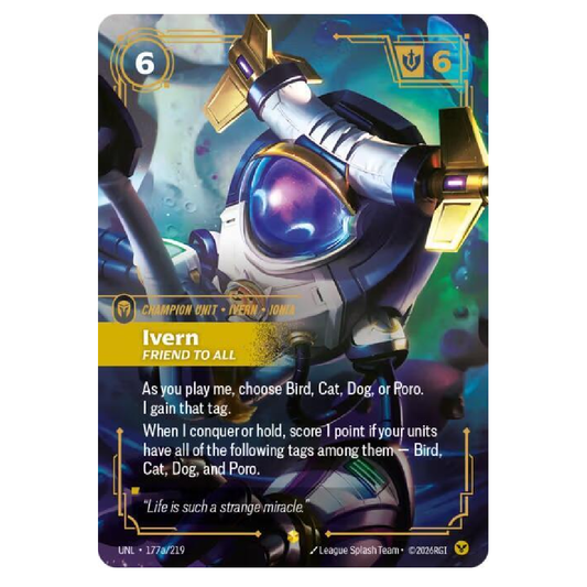 Ivern Friend to All (Alt Art) - UNL 177a/219 - Showcase - 1st Edition