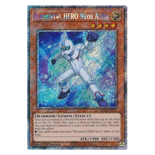 Elemental Hero Neos Alius - RA03-EN184 - Platnium Secret Rare - 1st Edition