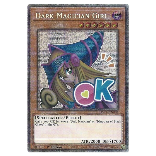 Dark Magician Girl (Stamp) - RA05-EN084 - Starlight Rare - 1st Edition