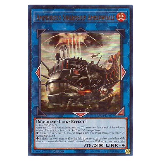 Amphibious Swarmship Amblowhale - RA04-EN077 - Ultra Rare - 1st Edition