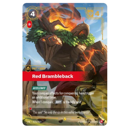 Red Brambleback (Alt Art) - UNL 029a/219 - Showcase - 1st Edition