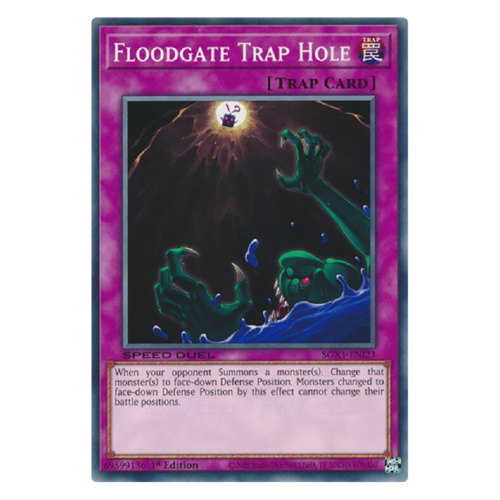 Floodgate Trap Hole - SGX1-ENI23 - Secret Rare - 1st Edition