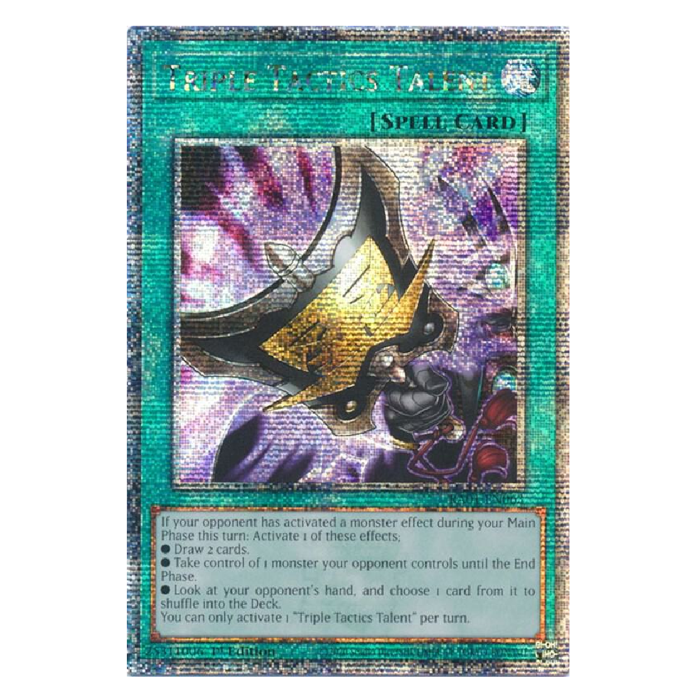 Triple Tactics Talent - RA01-EN063 - Quarter Century Secret Rare - 1st Edition
