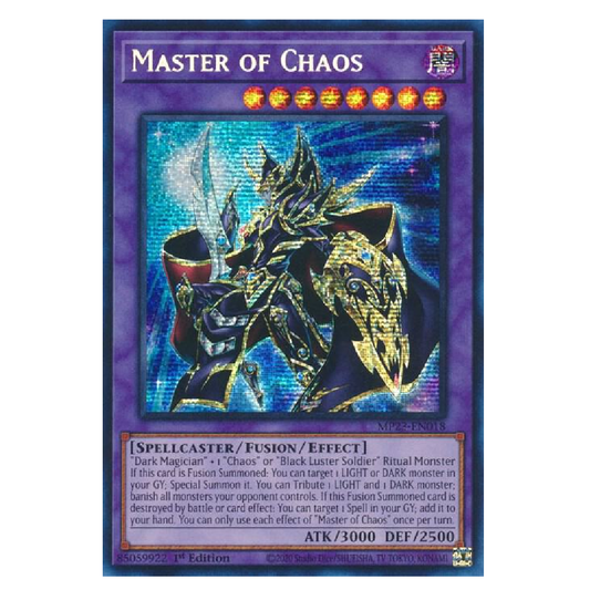 Master of Chaos - MP23-EN018 - Prismatic Secret Rare - 1st Edition