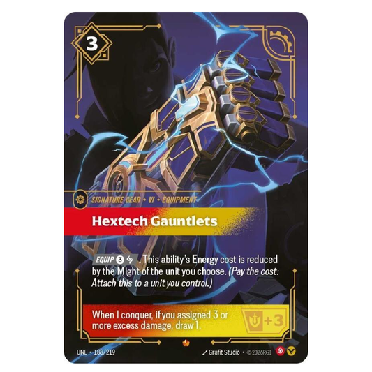 Hextech Gauntlets - UNL 188/219 - Epic - 1st Edition