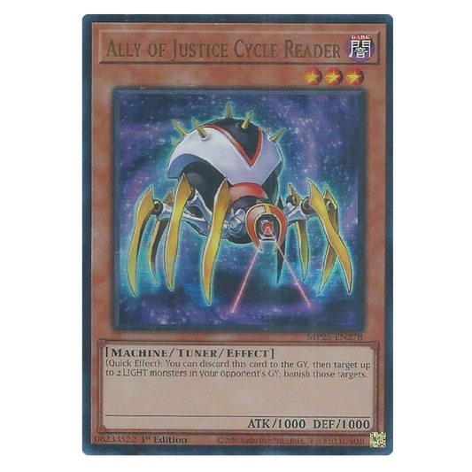 Ally of Justice Cycle Reader - MP25-EN278 - Ultra Rare - 1st Edition