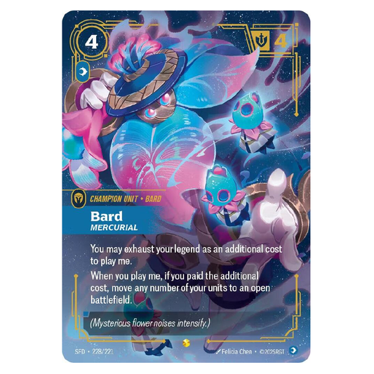 Bard Mercurial (Overnumbered) - SFD 228/221 - Showcase - 1st Edition