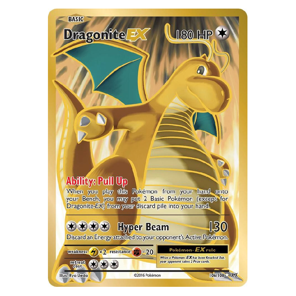 Dragonite EX (Full Art) - 106/108 - Ultra Rare - 1st Edition