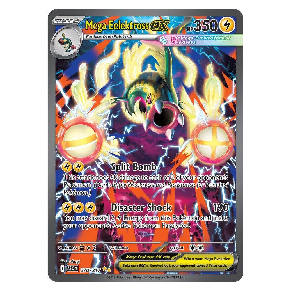 Mega Eelektross ex - ASC 278/217 - Special Illustration Rare - 1st Edition