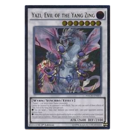 Yazi, Evil of the Yang Zing - NECH-EN051 - Ultimate Rare - 1st Edition
