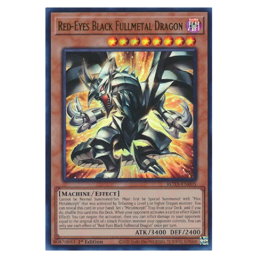 Red-Eyes Fullmetal Dragon - ROTA-EN005 - Ultra Rare - 1st Edition