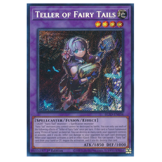 Teller of Fairy Tales - BLZD-EN034 - Secret Rare - 1st Edition