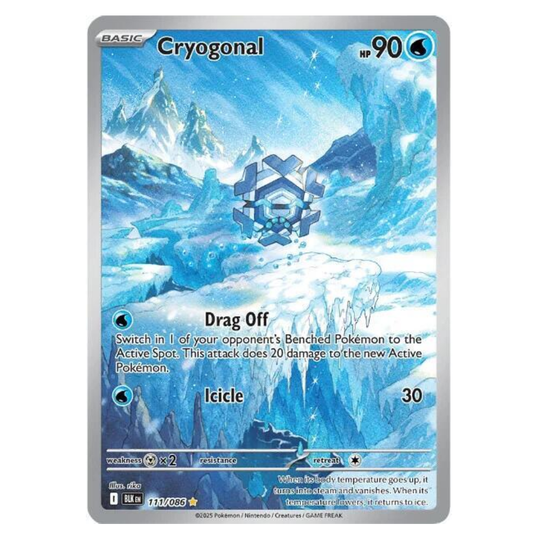 Cryogonal- BLK 111/086 - Illustration Rare - 1st