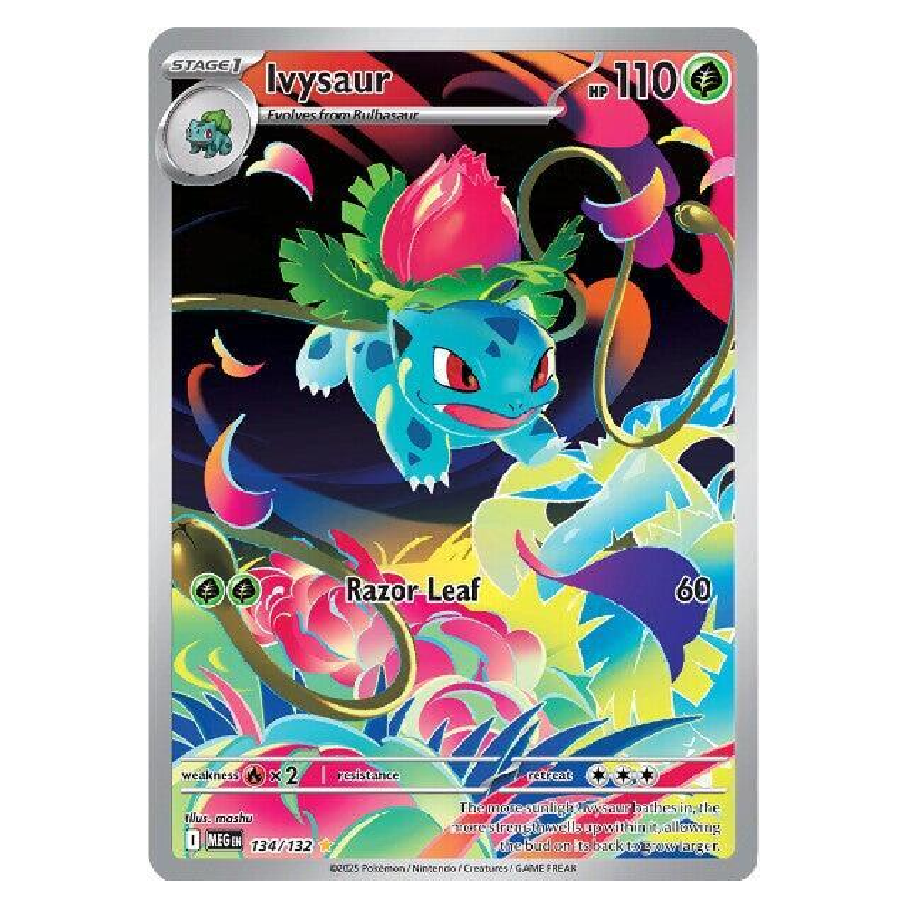 Ivysaur - MEG 134/132 - Illustration Rare - 1st Edition