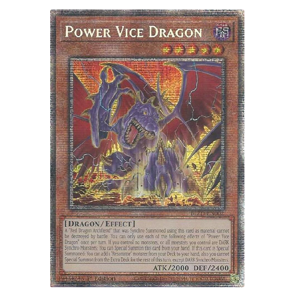 Power Vice Dragon - BLZD-EN002 - Starlight Rare - 1st Edition