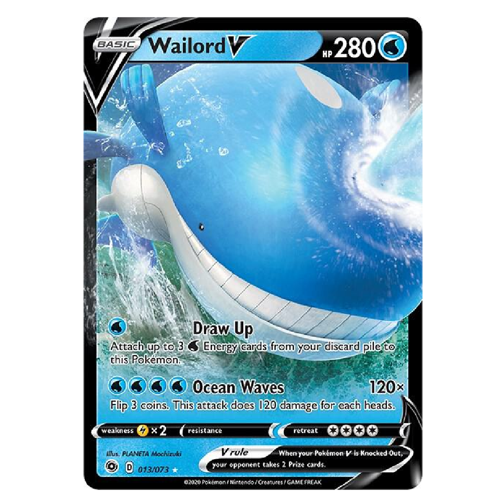 Wailord V - 013/073 - Ultra Rare - 1st Edition