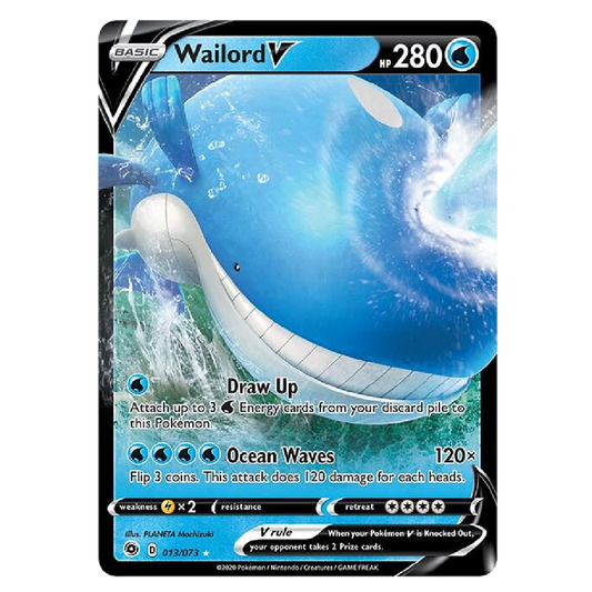 Wailord V - 013/073 - Ultra Rare - 1st Edition