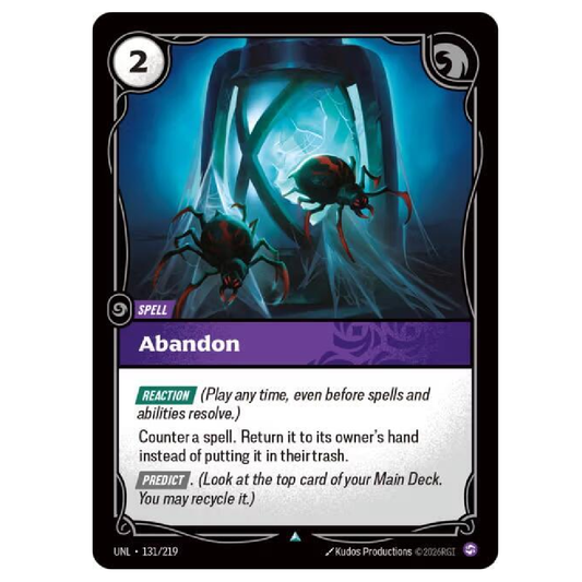 Abandon - UNL 131/219 - Uncommon - 1st Edition