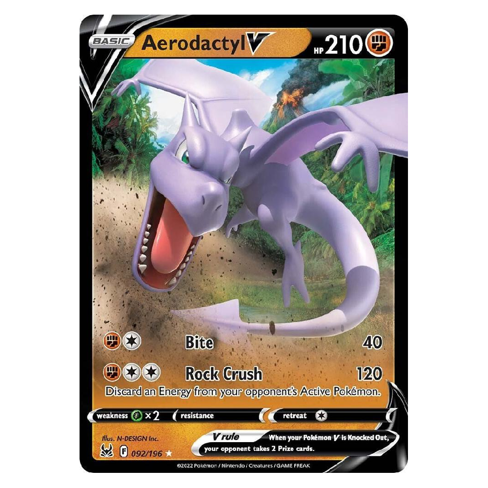 Aerodactyl V - 092/196 - Ultra Rare - 1st Edition