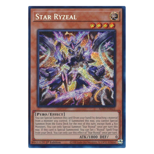 Star Ryzeal - ALIN-EN022 - Secret Rare - 1st Edition