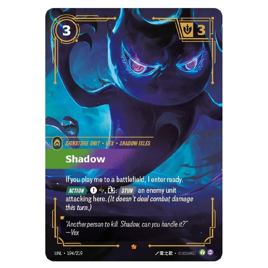 Shadow - UNL 194/291 - Epic - 1st Edition